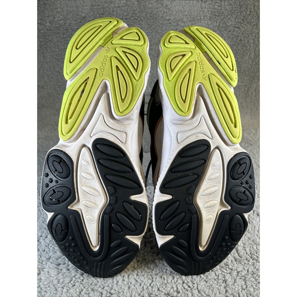 adidas Ozweego Sneakers Men's Sz 12 Core Black Neon Green Gray Orange GV7379 - Picture 4 of 8
